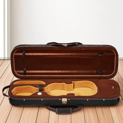 VEVOR 4/4 Full Size Violin Case, Built-in Hygrometer, Lightweight Portable Travel Carrying Bag, with Plush Lining