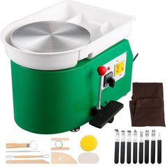 VEVOR Pottery Wheel 28cm Pottery Forming Machine 350W Electric Pottery Wheel with Adjustable Feet Lever Pedal DIY Clay