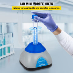 VEVOR Vortex Mixer, 3000rpm Mini Vortex Mixer Shaker, Touch Function Scientific Lab Vortex Shaker, Mix Up to 50ml, 6mm