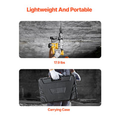 VEVOR Demolition Jack Hammer, 1400W Electric Jackhammer Heavy Duty, 2900 BPM Jack Hammer Concrete Breaker, with 1 Point