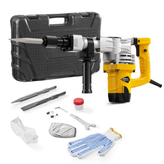 VEVOR Demolition Jack Hammer, 1400W Electric Jackhammer Heavy Duty, 2900 BPM Jack Hammer Concrete Breaker, with 1 Point
