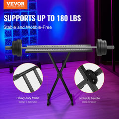 VEVOR DJ Table Stand, (32"-43") x 18" Portable DJ Laptop and Controller Stand, Lightweight DJ Desk DJ Booth Adjustable