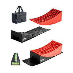 VEVOR Camper Levelers, 2 Pcs RV Leveling Blocks, up to 8818.5lbs Camper Wheel Chocks, Max. 4" Leveling Height Heavy