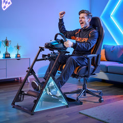 VEVOR Racing Wheel Stand, Adjustable & Foldable Simulator Stand for Logitech G923 G920 G29 G27, Thrustmaster T300RS TX