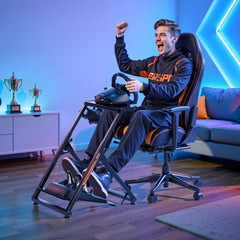 VEVOR Racing Wheel Stand, Adjustable & Foldable Simulator Stand for Logitech G923 G920 G29 G27, Thrustmaster T300RS TX
