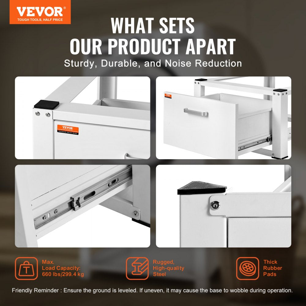 VEVOR Laundry Pedestal 27" Wide 14.4" Height, Washer And Dryer Base Stand Platform Universal Fit 660lbs Capacity, Heavy