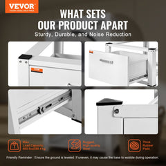 VEVOR Laundry Pedestal 27" Wide 14.4" Height, Washer And Dryer Base Stand Platform Universal Fit 660lbs Capacity, Heavy