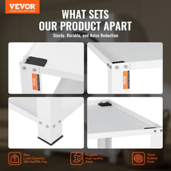 VEVOR Laundry Pedestal with Storage Shelf, 28"Lx28" Wx16" H, Washer And Dryer Base Stand Platform Universal Fit 660lbs