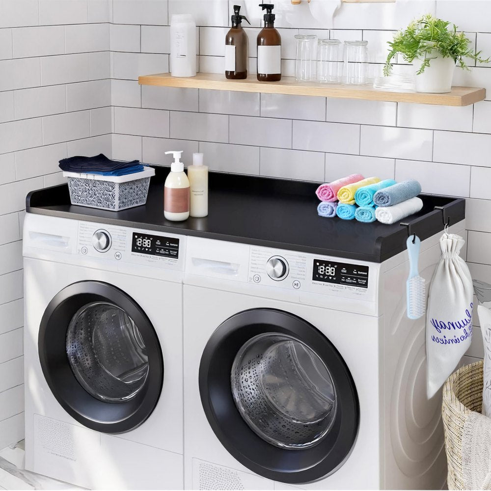 VEVOR Washer Dryer Countertop, 54" x 27" Wooden Washer and Dryer Countertop, Water-Resistant Laundry Machine Topper