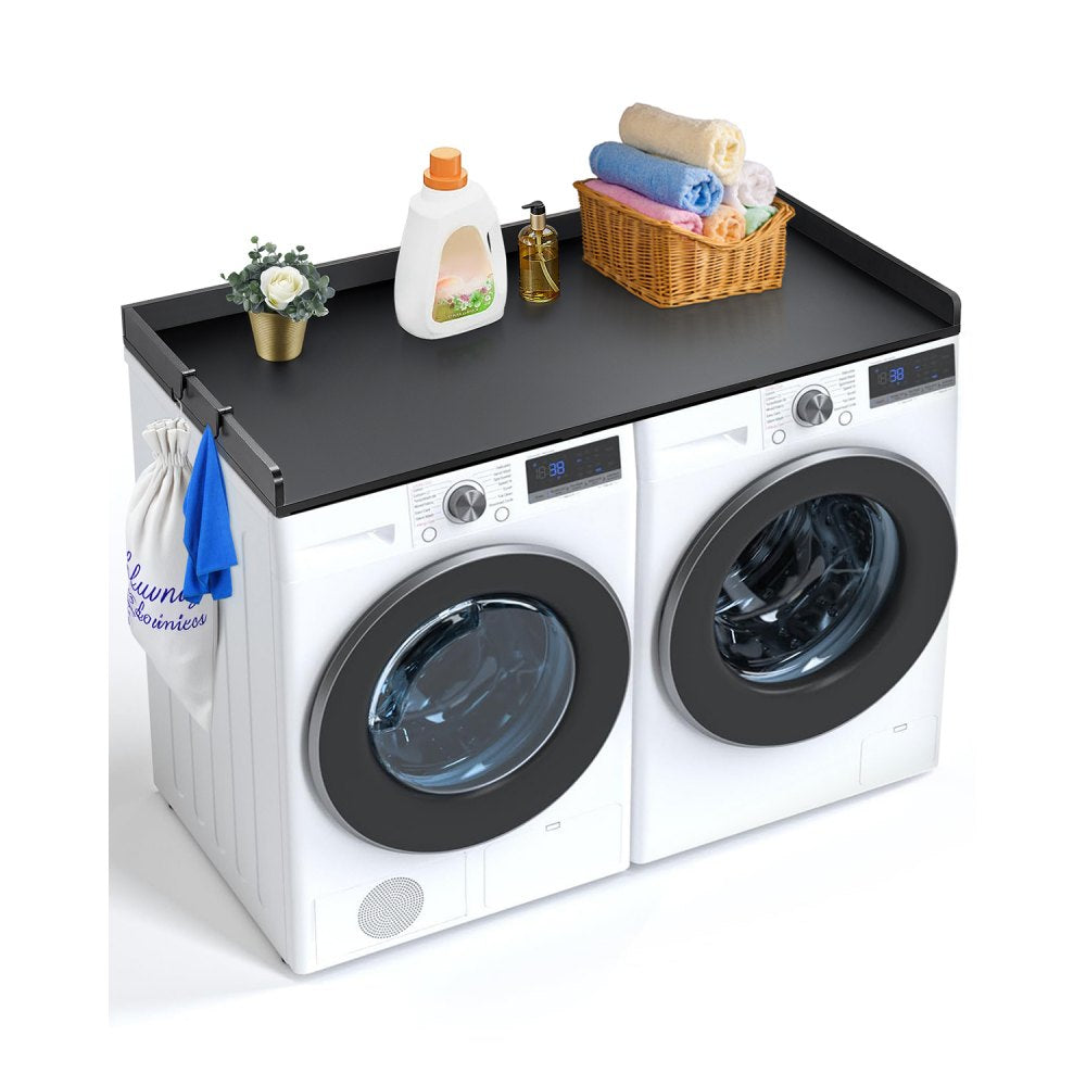 VEVOR Washer Dryer Countertop, 54" x 27" Wooden Washer and Dryer Countertop, Water-Resistant Laundry Machine Topper