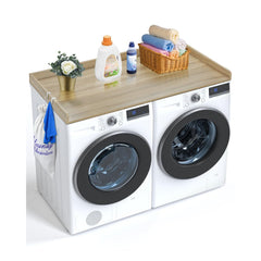 VEVOR Washer Dryer Countertop, 54" x 27" Wooden Washer and Dryer Countertop, Water-Resistant Laundry Machine Topper
