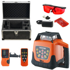 VEVOR Laser Level, 1650ft, 360 Degree Self Leveling Red Cross Line Laser, 5 Rotation Speeds & 4 Scanning Angles