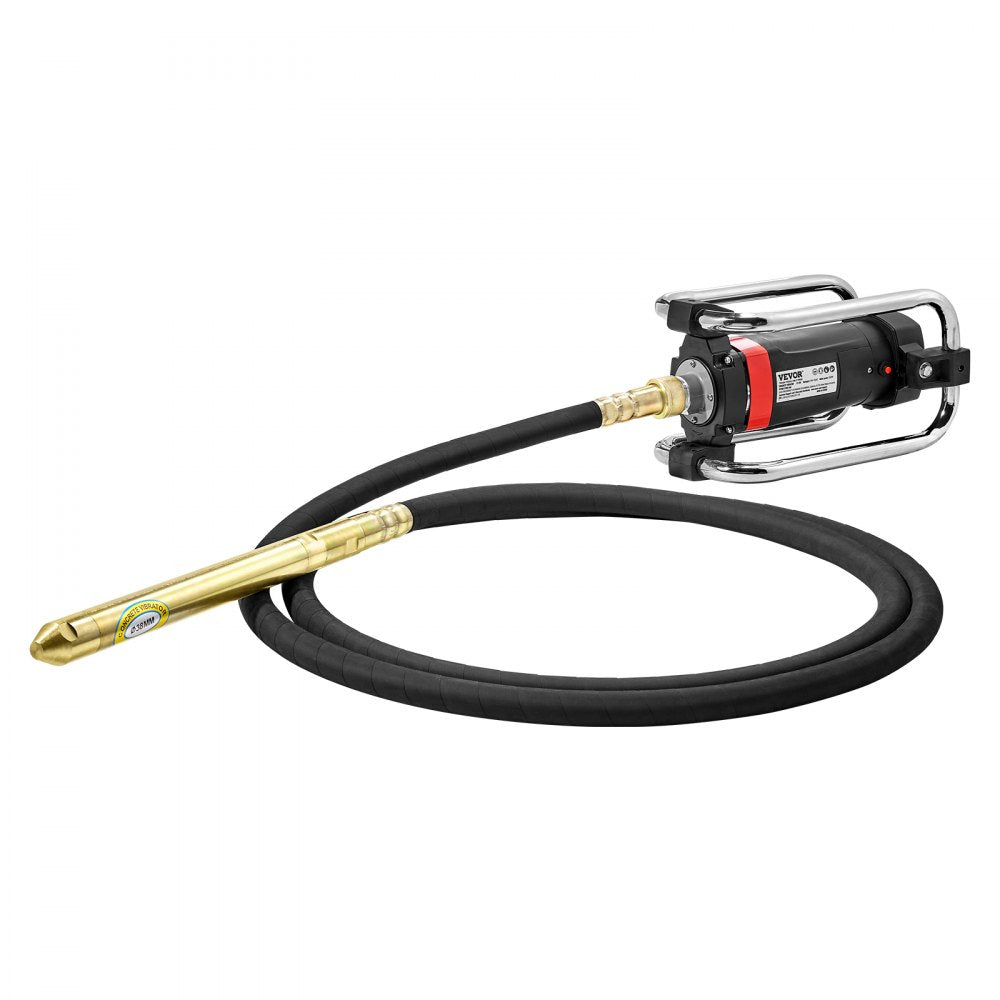 VEVOR Electric Concrete Vibrator, 1300W 16000 VPM, 2HP Copper Motor Handheld Concrete Vibrating Tool, Portable Pencil