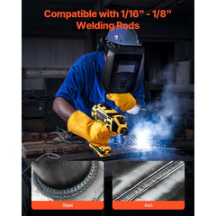 VEVOR Portable Handheld Welding Machine, 20-120A Portable ARC Welder with 5-Level Current Adjustment & IGBT Inverter