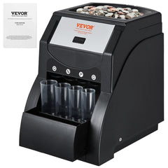 VEVOR USD Coin Sorter, Coin Sorter Machine for USD Coin 1￠ 5￠ 10￠ 25￠, Sorts up to 230 Coins/min, Coin Sorter and