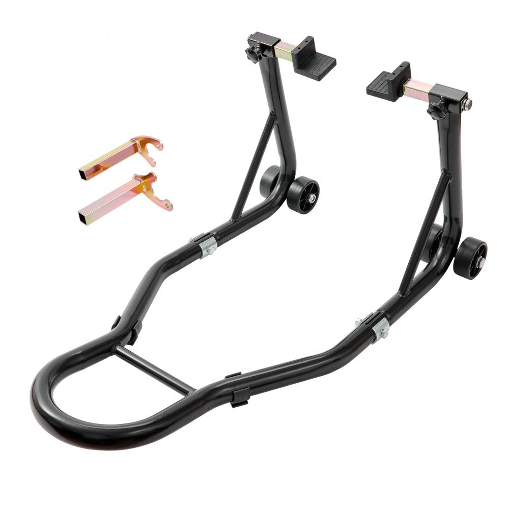 VEVOR Motorcycle Rear Wheel Stand, with U + L Fork Swingarm Spool, 850 lbs Capacity Heavy Duty Rear Wheel Stand