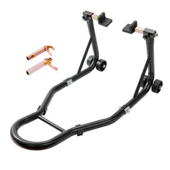VEVOR Motorcycle Rear Wheel Stand, with U + L Fork Swingarm Spool, 850 lbs Capacity Heavy Duty Rear Wheel Stand