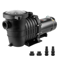 VEVOR Above Ground Pool Pump, 1HP, 80 GPM Max. Flow Single Speed Swimming Pool Pump, 110V/240V 3450RPM 34.4ft Max. Head