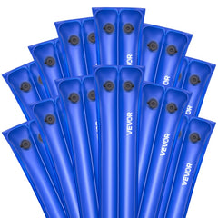 VEVOR Pool Cover Water Bags, 12 Packs 8 Ft, Double Chamber Pool Cover Water Tubes, 0.4mm Thick PVC Bags Weights with