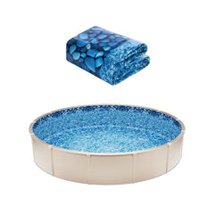 VEVOR Pool Liner, 30ft Round Pool Liner, Uinbead Style, Durable Vinyl Pool Liner, Standard Gauge, 52in Wall Height