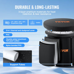 VEVOR Ice Bath Tub, Cold Water Therapy Plunge Tub for Athletes, Portable Outdoor Ice Barrel Plunge Pool for Recovery