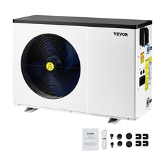VEVOR Electric Pool Heat Pump, 35830 BTU, Pool Heaters for 6605-13209GAL Above and In Ground Pools, Low Noise, Heating