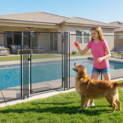 VEVOR Pool Fence Gate, 4 x 2.5 ft Inground Swimming Pool Fences Gate, Outdoor Security Fencing Door Kit with Metal