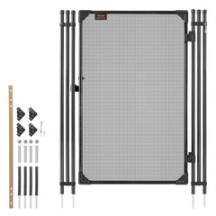 VEVOR Pool Fence Gate, 4 x 2.5 ft Inground Swimming Pool Fences Gate, Outdoor Security Fencing Door Kit with Metal