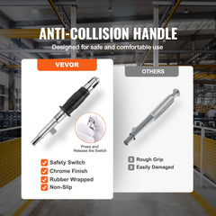 VEVOR Magnetic Lifter, 1320 lbs/600kg Pulling Capacity, 2.5 Safety Factor, Steel and Neodymium, Lifting Magnet with