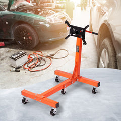 VEVOR Engine Stand, 1500 lbs (3/4 Ton) Rotating Engine Motor Stand with 360 Degree Adjustable Head, Cast Iron Folding