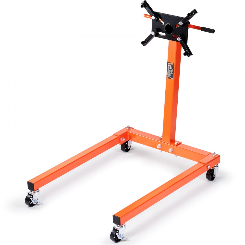 VEVOR Engine Stand, 1300 lbs (3/5 Ton) Rotating Engine Motor Stand with 360 Degree Adjustable Head, Cast Iron Motor