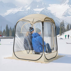 VEVOR Pop up Sports Tent, 50x50 in Clear Bubble Tent for 1 Person, Waterproof Outdoor Pod with Floor Mat & Top Cover