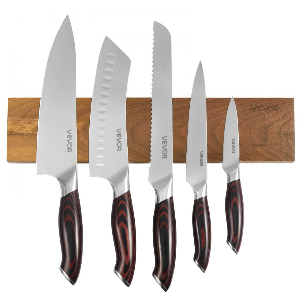 VEVOR Kitchen Knife Set, 6 Piece High Carbon Stainless Steel Sharp Knife Set, Professional Kitchen Cutlery with