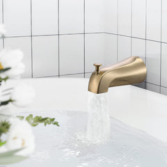 VEVOR Tub and Shower Faucet Set, Complete with 5-Inch Rainfall Shower Head and Bathtub Spout, 8-Setting Adjustable