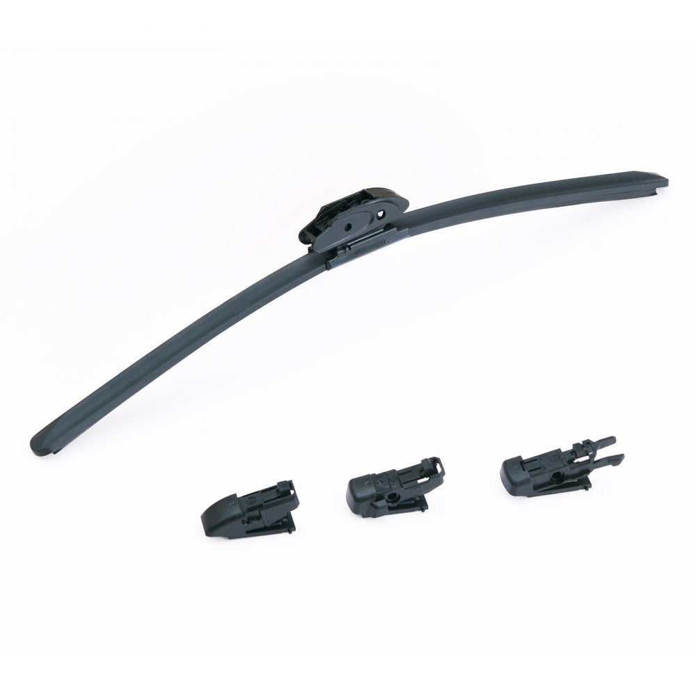 VEVOR 24" Rubber Wiper Blades, 61 cm Universal Replacement Wind Shield Wiper, Low Noise & Better Fit, with 4 Different