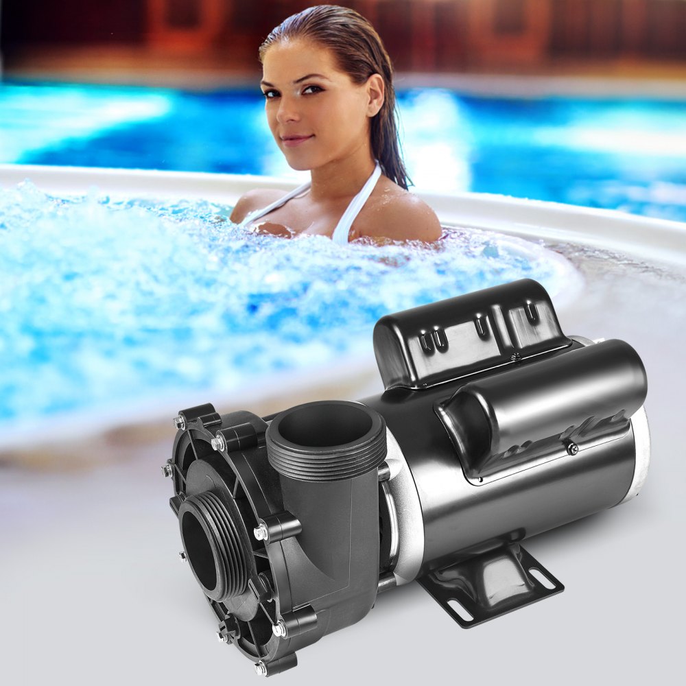 VEVOR 2 Speed SPA Pump, 48-Frame, AC 110-120V Hot Tub SPA Pump, 1.5HP/150GPM/42.65ft High Speed or 0.46HP/70GPM/9.18ft