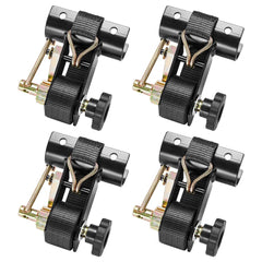 VEVOR Ladder Rack Ratchet Straps, 1.87-2 in Black Round Tube Mount, 1.5 in Wide x 7.4 ft Long Black Ladder Rack Straps