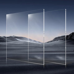 VEVOR Plexiglass Acrylic Sheet, 2-Pack Plastic Sheets, 24 x 36 Inch 1/4 Inch Thick Clear Plastic Cast Transparent Glass