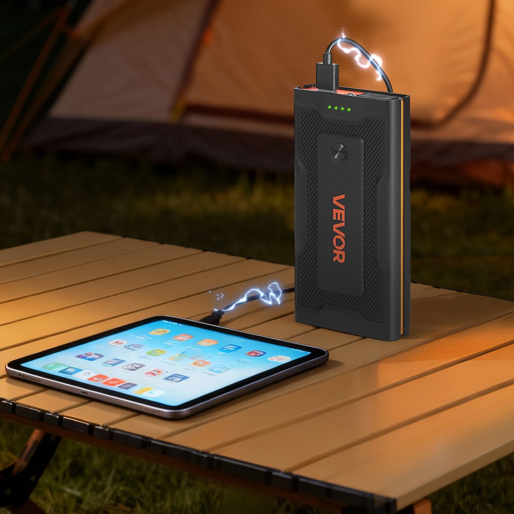 VEVOR Jump Starter, 1000A Peak, Car Jumper Starter Battery Pack, 12V Portable Lithium Battery Booster, Jump Box Power