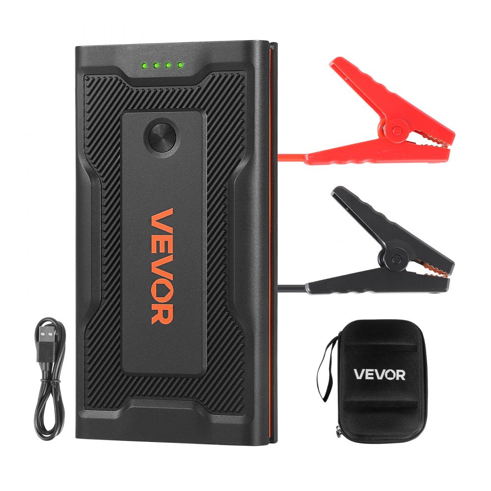 VEVOR Jump Starter, 1000A Peak, Car Jumper Starter Battery Pack, 12V Portable Lithium Battery Booster, Jump Box Power