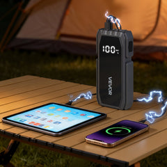 VEVOR Jump Starter, 1500A Peak, Car Jumper Starter Battery Pack, 12V Portable Lithium Battery Booster, Jump Box Power