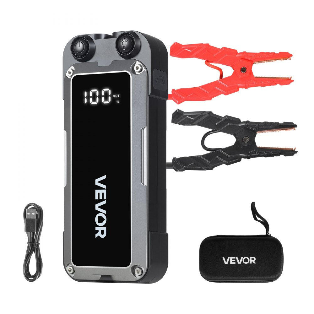 VEVOR Jump Starter, 4000A Peak, Car Jumper Starter Battery Pack, 12V Portable Lithium Battery Booster, Jump Box Power