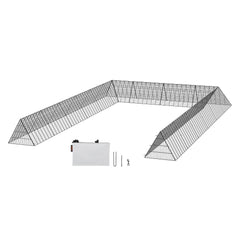 VEVOR Chicken Tunnels, 236.2 x 157.5 x 24.2 inch(LxWxH) Chicken Tunnels for Yard, Portable Chicken Tunnels for Outside