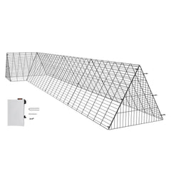 VEVOR Chicken Tunnels, 157.5 x 39.4 x 24.2 inch(LxWxH) Chicken Tunnels for Yard, Portable Chicken Tunnels for Outside