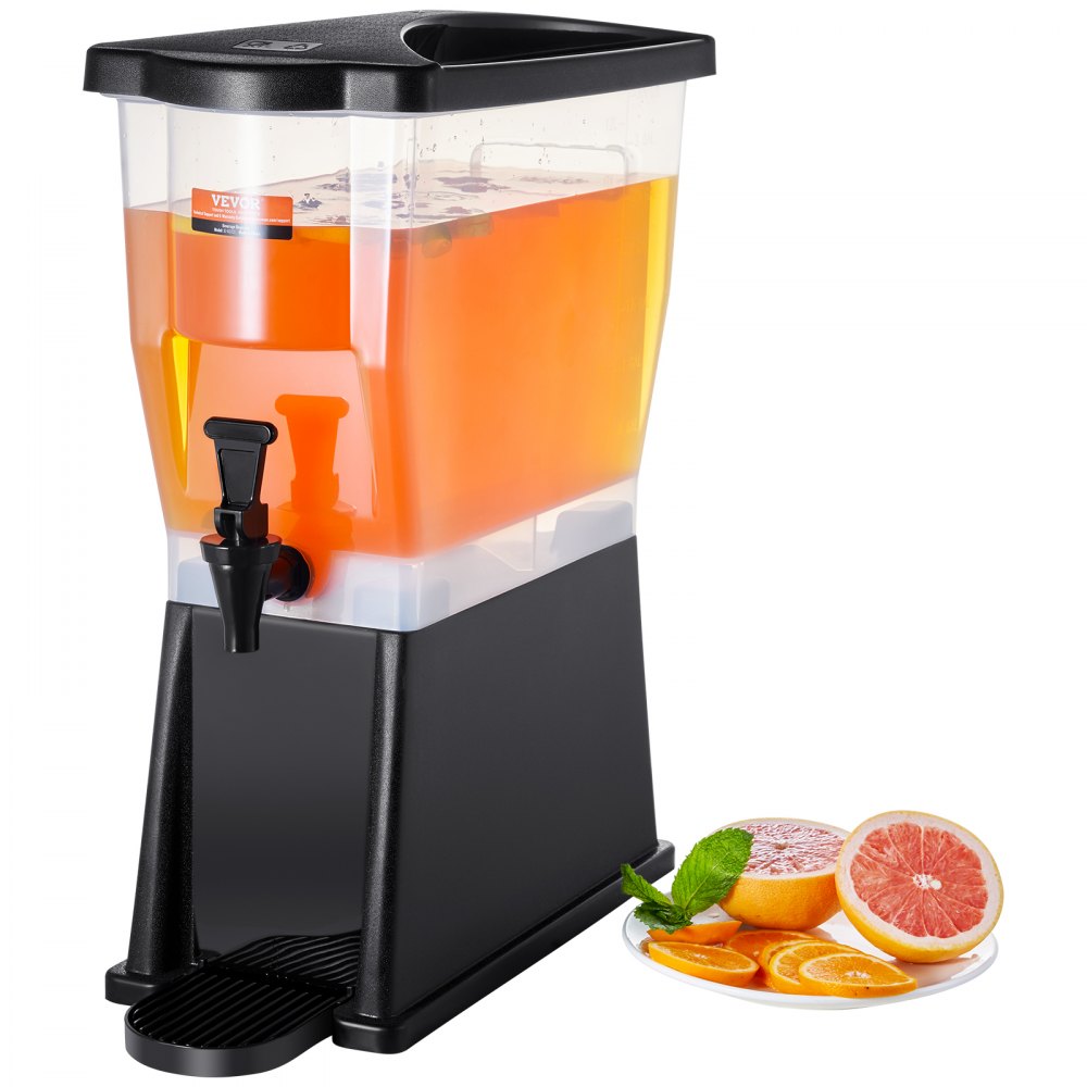 VEVOR Beverage Dispenser, 3 Gallon Drink Dispenser for Parties, Plastic Juice Dispenser with Stand Spigot Lid, Iced Tea