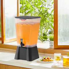 VEVOR Beverage Dispenser, 5 Gallon Drink Dispenser for Parties, Plastic Juice Dispensers with No-Drip Spigot, Iced Tea