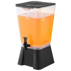 VEVOR Beverage Dispenser, 5 Gallon Drink Dispenser for Parties, Plastic Juice Dispensers with No-Drip Spigot, Iced Tea