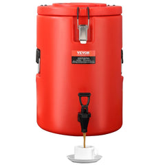 VEVOR Stainless Steel Insulated Beverage Dispenser, 4.5 Gallon 17.2 Liter, Thermal Hot and Cold Drink Server Dispenser