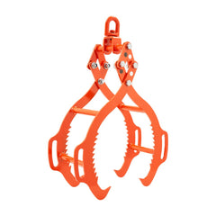 VEVOR 36in Log Lifting Tongs, 4-Claw Log Tongs, Heavy Duty Steel Log Grapple, 3300LBS Lifting Capacity, Swivel Log