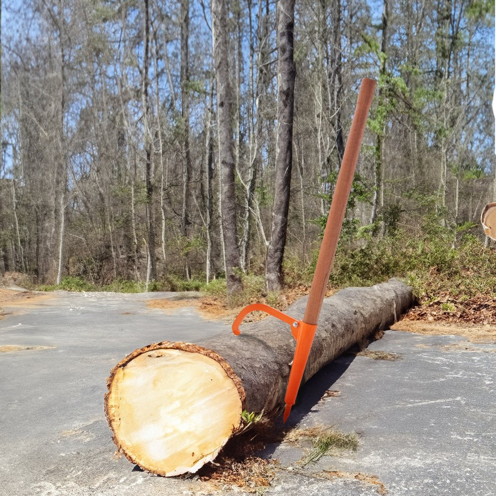 VEVOR Log Peavey, 46.5 in, Wooden Handle Log Lifter, Heavy Duty Log Roller with Max 18 in Opening, Rust-Resistant Log